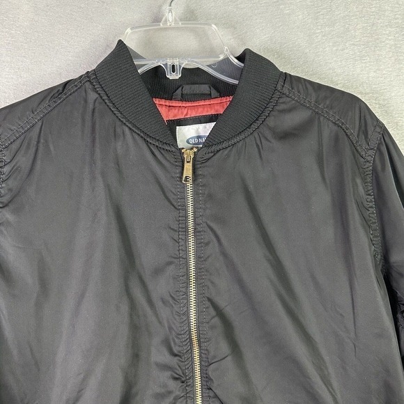 Old Navy Bomber Jacket Women Sz Large Mid-weight Minimalist Classic Soft Cozy - Picture 4 of 13